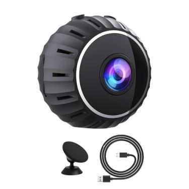 Imagem de ZEZEFUFU Mini câmera de vigilância com detecção de movimento e visão noturna