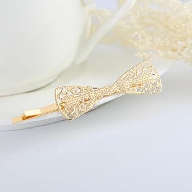 Imagem de Grampo de cabelo feminino com estampa de flor de strass de cristal para meninas, acessório de cabelo doce