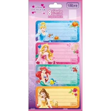 Imagem de Tilibra - Etiqueta Escolar Adesiva Princesas 8 Unidades