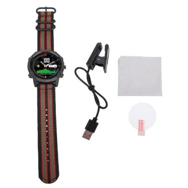 Imagem de Relógio esportivo inteligente à prova d'água de 50 metros recarregável com modos esportivos profissionais Notificações inteligentes para homens natação corrida mergulho alça de