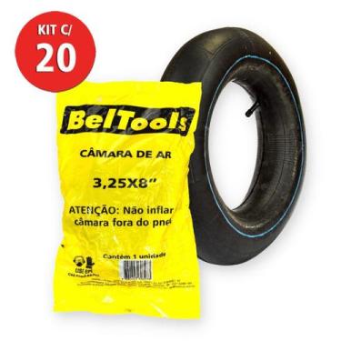 Imagem de 20 Camara de Ar 3,25x8 Carrinho de Mão Carriola Beltools