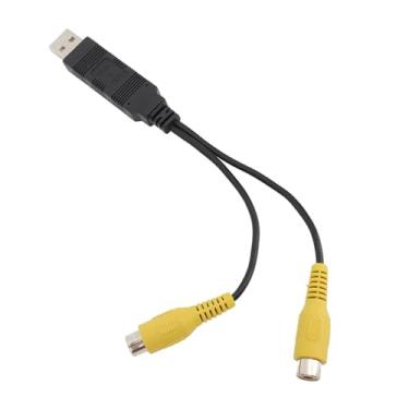 Imagem de Generic Adaptador de Saída de Vídeo USB para CVBS de Alta Definição para Rádio de Carro, Adaptador de Cabo de Interface USB para Durável para Telas de Encosto de Cabeça