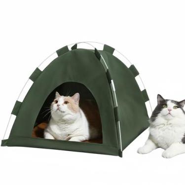 Imagem de Caminha Tenda Cabana Casinha Pet Gato Cachorro Arranhador Rasqueador F