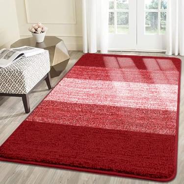 Imagem de Smiry Tapete de porta de cachorro para patas enlameadas, absorve umidade e sujeira, tapete de entrada de perfil baixo com suporte antiderrapante, capacho de entrada interna e externa para piso interno