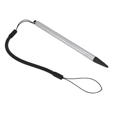 Imagem de Naroote Caneta de Toque Resistiva Caneta de Corda de Mola Prática para Navegador Pos Pda, Mp5, Mp4, Placas de Escrita (Prata)