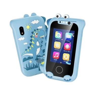 Imagem de Brinquedo De Telefone Com Tela Sensível Ao Toque Para Crianças Com Câm