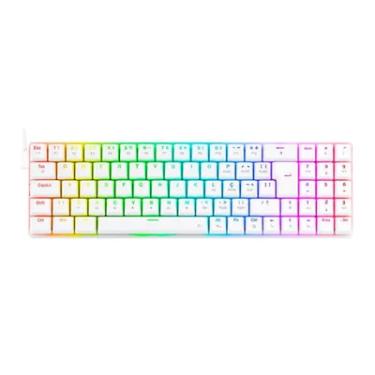 Imagem de Teclado Mecanico Gamer Ashe, RGB, Branco, Switch Azul