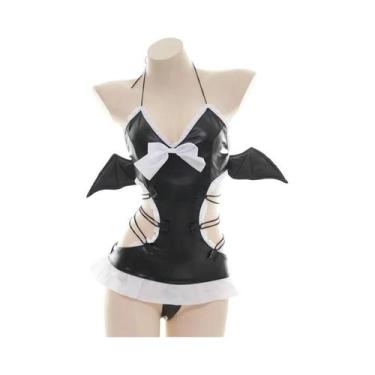 Imagem de Conjunto De Fantasia Sexy De Succubus Para Mulheres, Lingerie Escura O