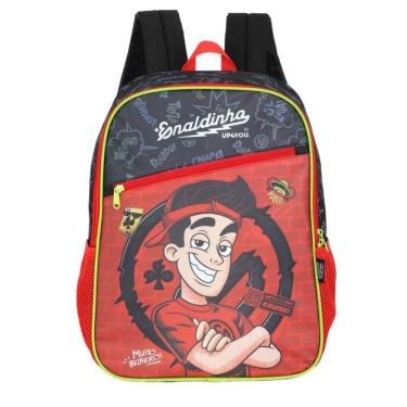 Imagem de Mochila Enaldinho - Preto com Vermelho - IS42221UP - LUXCEL