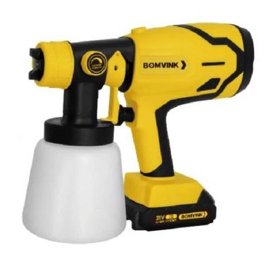 Imagem de Pistola Pintura Pulverizadora 21V 2 Bateria Bom-9770 Bomvink