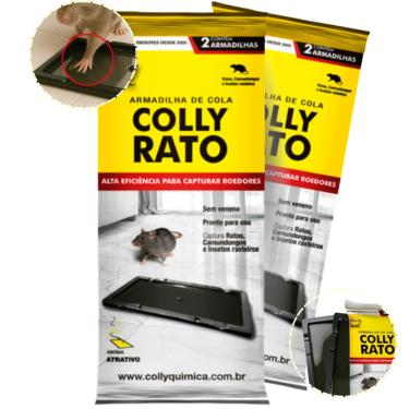 Imagem de Armadilha Adesiva Ratoeira Com Cola - Colly Rato - 24 Pacotes