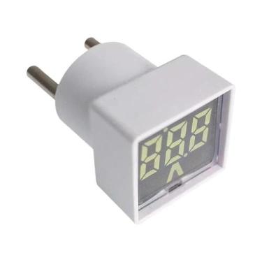 Imagem de Mini Voltímetro Digital LED 220V 230V Com Plugue EU, Indicador De Tens
