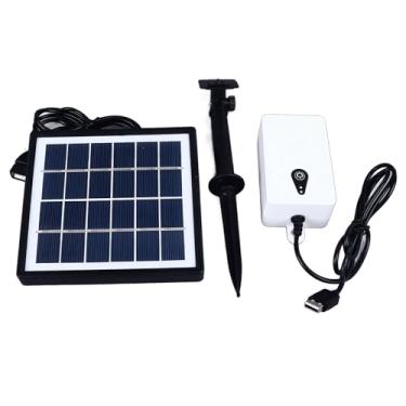 Imagem de LiebeWH Bomba de Oxigênio Solar de 0,3 LPM, Oxigenador Movido a Energia Solar ABS Durável Com Bateria de 2200mAh para Lagoas, Aquários, Hidroponia