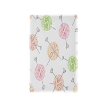 Imagem de Wassud Placa de cobertura de interruptor de luz padrão bola de fio capas de tomada decorativas placa de parede para tomadas elétricas em branco 4,53 x 2,76 polegadas