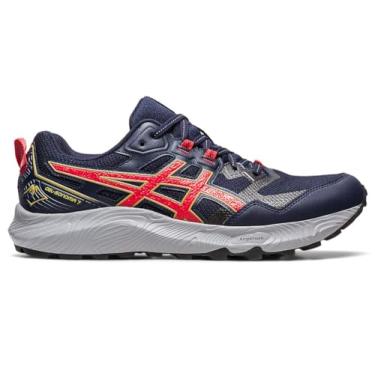 Imagem de Asics Tênis de corrida masculino Gel-Sonoma 7, Meia-noite/vermelho elétrico, 38