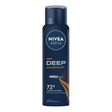 Imagem de Desodorante Antitranspirante Aerossol NIVEA MEN Deep Amadeirado MaxxTe