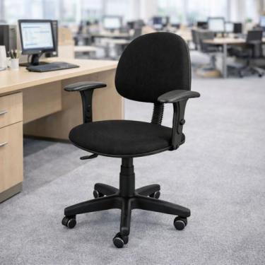 Imagem de Cadeira de Escritório Executiva Giratória Preta - Escritex, Preto