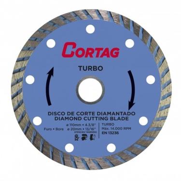 Imagem de Disco De Corte Diamantado Turbo De 110mm - 60599 - Cortag