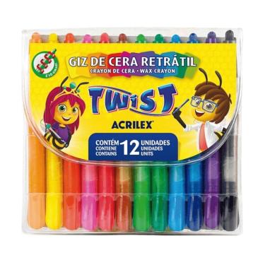 Imagem de Giz De Cera Retrátil Twist C- 12 Cores - Acrilex