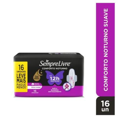 Imagem de Absorvente Externo Sempre Livre Conforto Noturno Suave 16 unidades