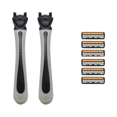 Imagem de Lâminas De Barbear De Reposição Clássicas Para Barbeador Manual Mascul