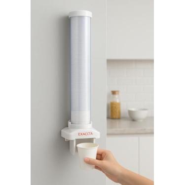 Imagem de Dispenser Porta Copos de Água EXACCTA Parede  Automático