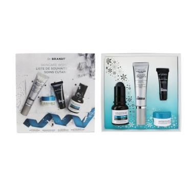 Imagem de Kit de cuidados com a pele Dr. Brandt Pore Refiner Primer 30 mL + Creme suavizante de rugas 15 g + Microdermoabrasão 7,5g + Creme hialurônico 10 g