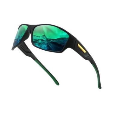 Imagem de Óculos De Sol Esportivos Polarizados Unissex Com Armação Camuflada Mul