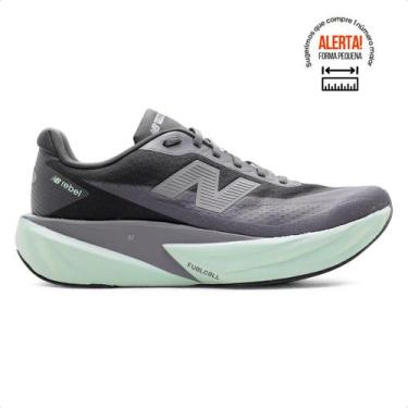 Imagem de Tenis New Balance Fuelcell Rebel V5 Masculino, 40, Cinza, Verde