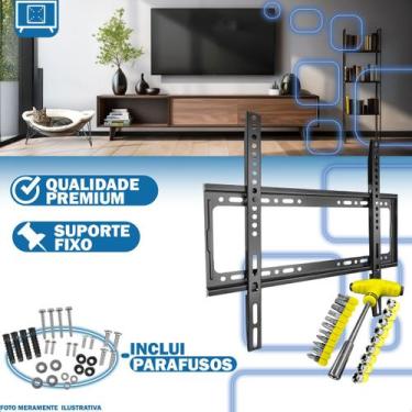Imagem de Suporte Universal de Parede Fixo 23 a 63 Pol Tv Led Qled Com Jogo Ferr