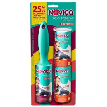 Imagem de Rolo Adesivo Tira Pelo com 2 Refis Noviça Bettanin Leve Mais Pague Men
