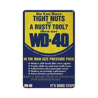 Imagem de Placas De Metal Vintage Decorativas De Parede Com Temática De Ferramen