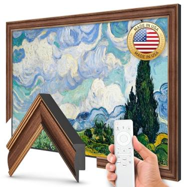 Imagem de Molduras de TV Deco – Moldura fina de cobre industrial compatível apenas com Samsung The Frame TV e Pro (81.3 cm, serve para TV 2021-2025)