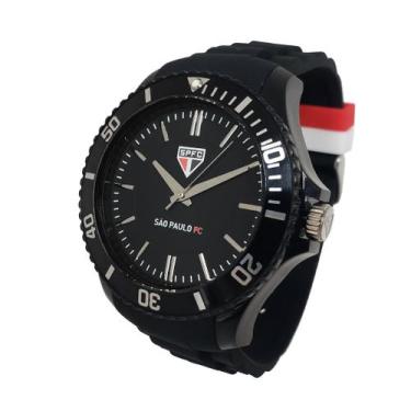 Imagem de Relógio São Paulo FC Oficial Masculino Preto SPFC-004-2