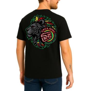 Imagem de (LANÇAMENTO) Camisa Cyclone Reggae Lion Metal, Preto, G