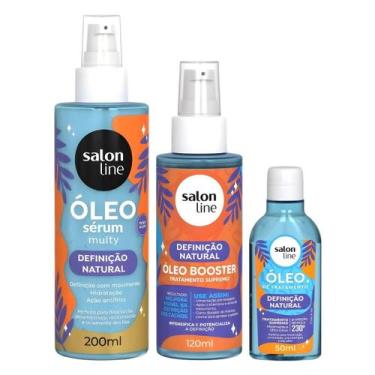 Imagem de Kit Salon Line Deifnição Natural: Óleo Booster 120ml, Óleo Sérum 200ml