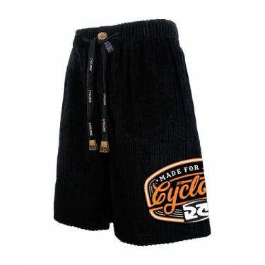 Imagem de (LANÇAMENTO) Bermuda Cyclone Veludo Relax Fury, Preto, G