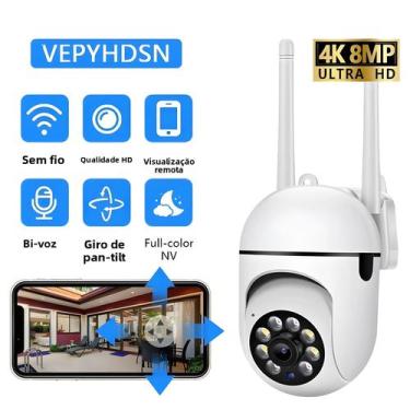 Imagem de Câmera IP PTZ Sem Fio 5MP Com Zoom 4X, Áudio Bidirecional E Visão Notu