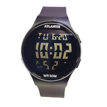 Imagem de Relógio Atlantis Digital Esportivo Preto Resistente à Água Cor Do Most