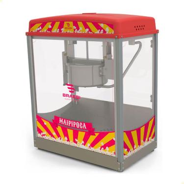 Imagem de Máquina de Pipoca Pipoqueira Braesi Elétrica Aço Inox BMP-150 127V B5802