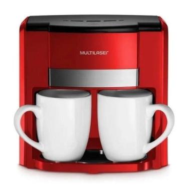 Imagem de Cafeteira Elétrica 220v 450w 2 Xícaras Vermelho Multilaser, 220V