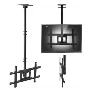Imagem de Suporte Para Tv De Teto Giant Articulado E Giratório 32 A 75 Preto Com
