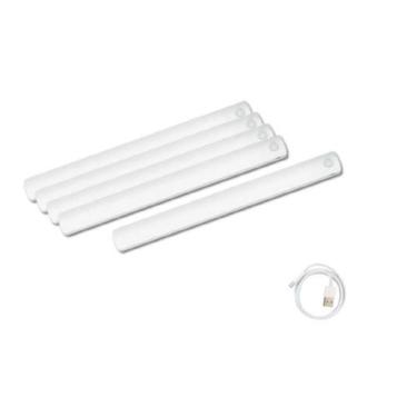 Imagem de Kit 5 Luminárias Elegante Fina LED Sem Fio com Sensor de Presença 60cm