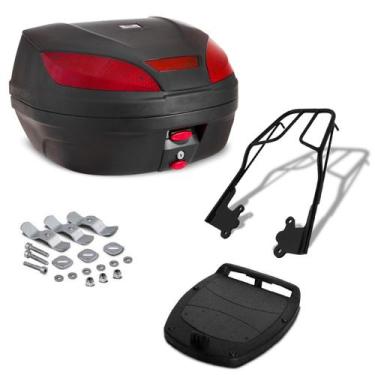 Imagem de Baú Bauleto 52 Litros Para Moto Com Bagageiro Honda Cb 300 2009 Até 20
