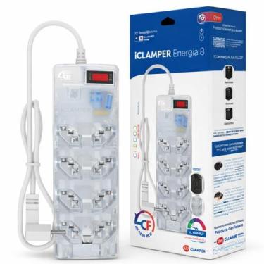 Imagem de Filtro de Linha iClamper DPS 10A 8 Tomadas LCF Transparente