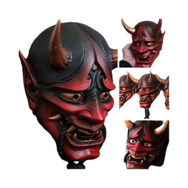 Imagem de Máscara De Resina Japonesa De Halloween: Demônio, Noh, Kabuki, Samurai