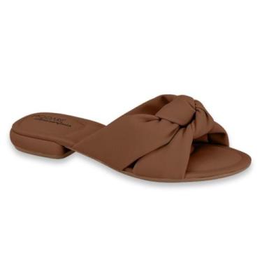 Imagem de Sandalia Rasteira Tamanco Feminino Modare Confortavel Macio Detalhe No