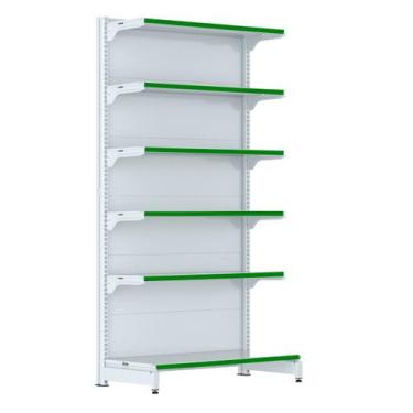 Imagem de Gondola Parede 202 FIT Farmacia Inicial 6 Bd Branco Pe Verde - Amapá