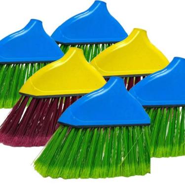 Imagem de Kit 6 Vassoura Fiorella canto - ECOPOLYMER