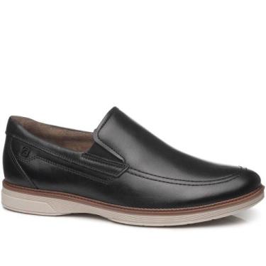 Imagem de Sapato pegada casual em couro ref 126703 masculino, Preto, 40